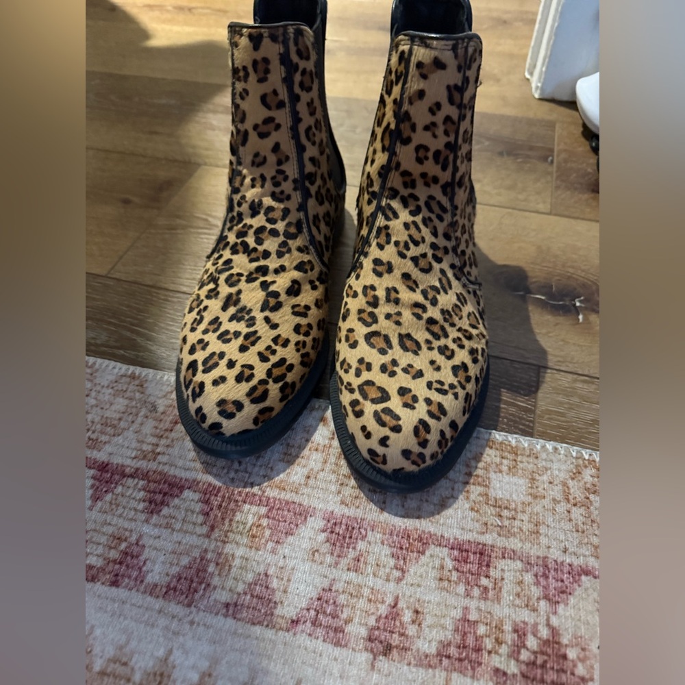 Doc Martens Leopard Print Ankle Boots
